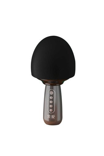 Soaiy MC15 Dinamik USB AUX Bluetooth Kablosuz El Mikrofonu Gri