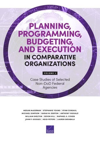 Planning, Programming, Budgeting, And Execution In Comparative Organizationscase Studies Of Selected Non-Dod Federal Agencies (3) Mckernan, Megan Rand Corporation