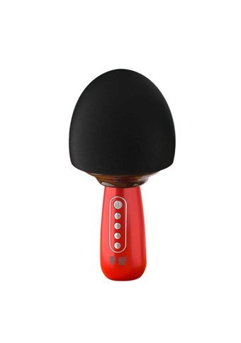 Soaiy MC15 Dinamik USB AUX Bluetooth Kablosuz El Mikrofonu Krmızı
