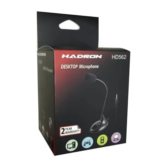 Hadron HD562 AUX Kablolu Yayıncı Oyuncu Masaüstü Mikrofonu Siyah