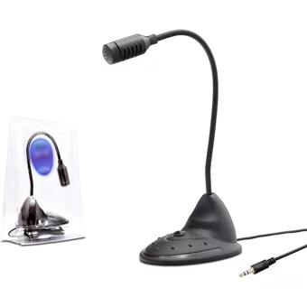 Hadron HD555 Profesyonel 3.5 mm Kablolu Yayıncı Oyuncu Masaüstü Mikrofonu Siyah