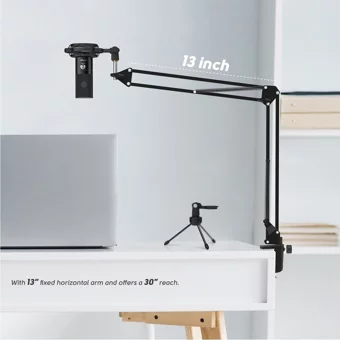 Fifine T669 Profesyonel Condenser USB Type A Kablolu Yayıncı Oyuncu Masaüstü Mikrofonu Siyah