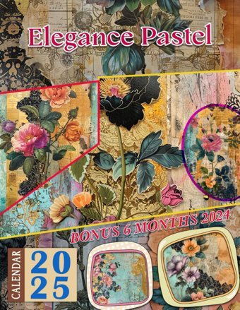 Elegance Pastel Calendar 202518 Months From Jul 2024 To Dec2025 For Organizing & Planning| Perfect Gift For Birthday, All Holiday| Perfect For Vintage Lover Trevino, Jannat Independently Publıshed