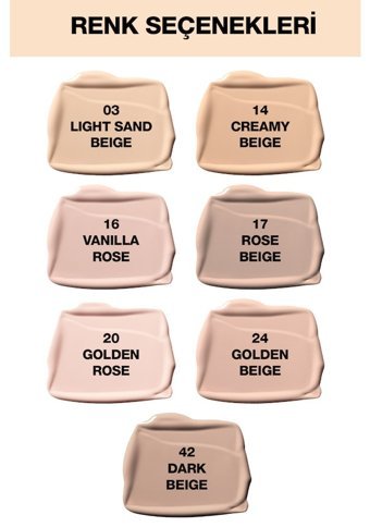 Maybelline New York Affinitone Rose Beige 17 Krem Tüp Fondöten 30 ml