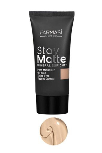 Farmasi Make Up Stay Matte Sand Beige 04 Krem Tüp Fondöten 30 ml