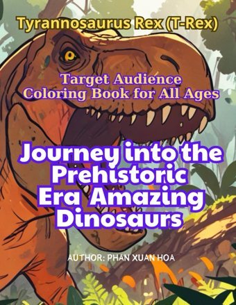 Tyrannosaurus Rex (T-Rex)A Journey İnto The Prehistoric Era - Awesome Dinosaurs (Coloring Through The Cretaceousa Jurassic Journey With Dinosaurs) Hoa, Phan Xuan Independently Publıshed