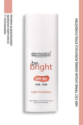 Dermoskin Be Bright Medium Güneş Koruyuculu Likit Tüp Fondöten 33 ml