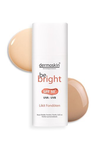 Dermoskin Be Bright Medium Güneş Koruyuculu Likit Tüp Fondöten 33 ml