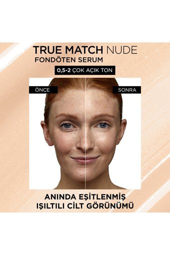 L'Oreal Paris True Match Very Light 2 Serum Şişe Fondöten 30 ml