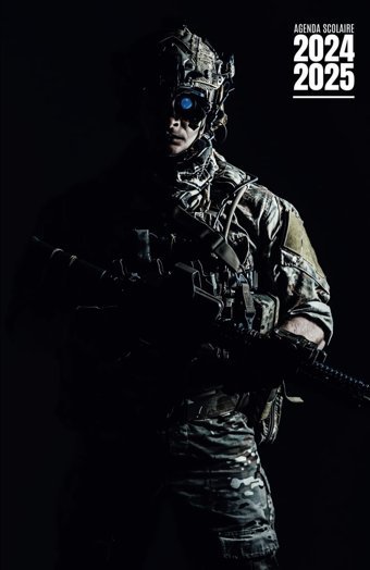 Agenda Scolaire 2024 2025Organiseur Scolaire (Aot 2024 / Juillet 2025) Pour Tudiants Collge, Lyce Planificateur Journalier 1 Jour Par Page | Couverture Militaire Grimard, Romaine Independently Publıshed
