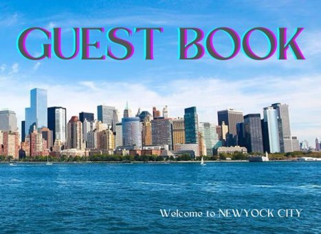 Guest Bookwelcome To New Yock Cıtyvisitor Guest Book / Sign In Log Book For Vacation Rentals, Airbnb, Vrbo, Bed & Breakfast, Beach House, Guest Beach House Coastal Ocean Theme 8.25 X 6 İnch Excel, Bees Independently Publıshed