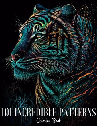 101 Incredible Patternsan Exquisite Animals And Flowers Coloring Book For Adults Jess, Fan Independently Publıshed