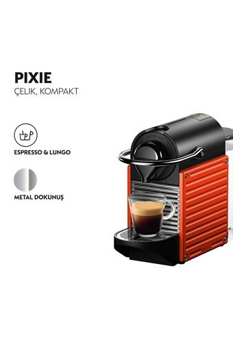 Nespresso C61 Red Pixie 1260 W 0.7 lt Kapasiteli Kapsül Kahve Makinesi