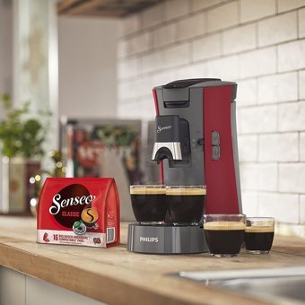 Philips Senseo Select CSA240 / 90 1450 W 0.9 lt Kapasiteli Espresso Kapsül Kahve Makinesi Kırmızı