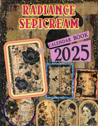 Radiance Sepicream Calendar Book 2025365 Days From Jan To Dec 2025, With 12 Photography Vintage Luxury For Adults| Perfect For Vintage Lover To Planning And Organizing Cohen, Ava-Rose Independently Publıshed