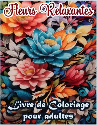 Fleurs Relaxantes Livre De Coloriage Pour Adultesdes Motifs Floraux Pour Soulager Le Stress, Veiller La Crativit Et Trouver La Paix Intrieure Caractres (Me Consciente) (Fleurs Mandalas Qassemı, Yassine Independently Publıshed