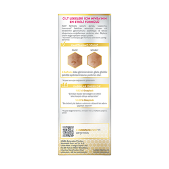 Nıvea Lumınous 630 Canlandırıcı Ampül Yüz Serumu 30 ml