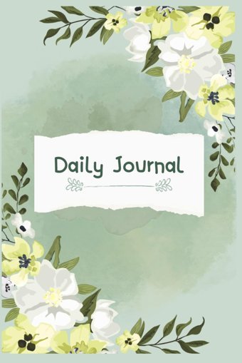 Daily Journalelegant Floral Design - 6X9 Inch, 150 Pages Dodo, That Independently Publıshed
