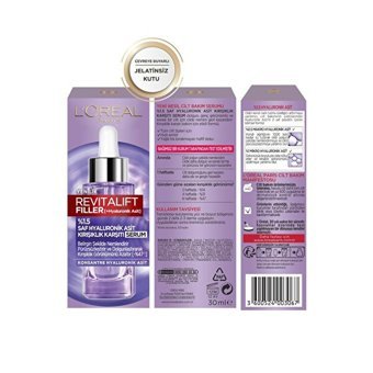 L'Oreal Parıs Revitalift Filler Kolajenli Retinollü Canlandırıcı Yaşlanma Kırışıklık Karşıtı Yağ Yüz Serumu 30 ml