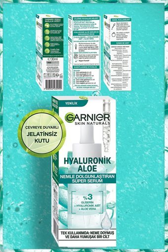 Garnier Skin Naturals Hyalüronik Aloe Yüz Dolgunlaştıran Canlandırıcı Yaşlanma Jel Yüz Serumu 30 ml
