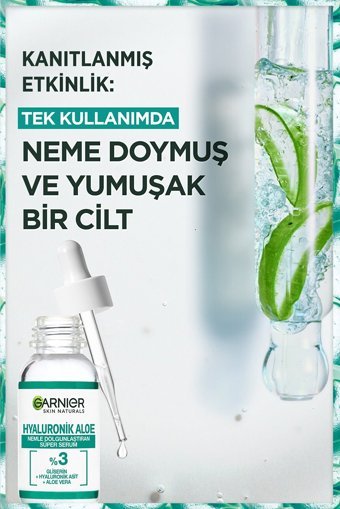 Garnier Skin Naturals Hyalüronik Aloe Yüz Dolgunlaştıran Canlandırıcı Yaşlanma Jel Yüz Serumu 30 ml