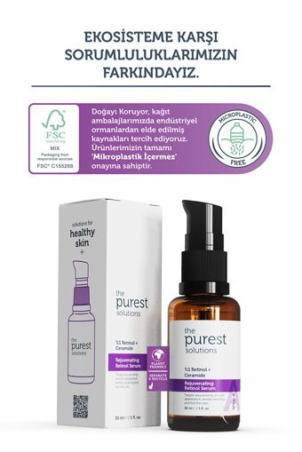 The Purest Solutıons Rejuvenating Retinollü Canlandırıcı Yaşlanma Kırışıklık Karşıtı Jel Yüz Serumu 30 ml
