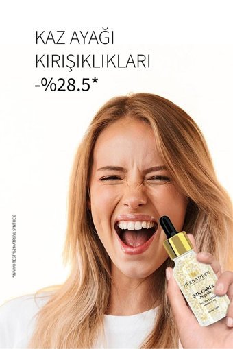 Herbaderm 24K Gold Peptide Canlandırıcı Yaşlanma Kırışıklık Karşıtı Jel Yüz Serumu 30 ml