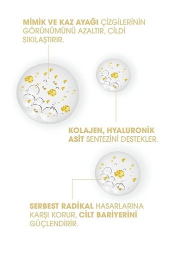Herbaderm 24K Gold Peptide Canlandırıcı Yaşlanma Kırışıklık Karşıtı Jel Yüz Serumu 30 ml