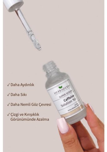 Herbaderm Caffeine Solution Canlandırıcı Yaşlanma Kırışıklık Karşıtı Jel Yüz Serumu 30 ml