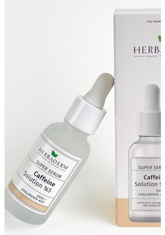 Herbaderm Caffeine Solution Canlandırıcı Yaşlanma Kırışıklık Karşıtı Jel Yüz Serumu 30 ml