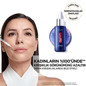 L'Oreal Parıs Revitalift Lazer Kolajenli Retinollü Canlandırıcı Yaşlanma Kırışıklık Karşıtı Yağ Yüz Serumu 30 ml