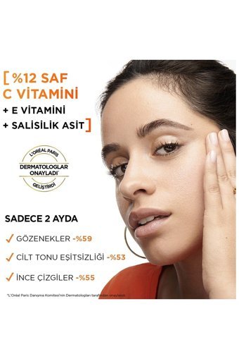 L'Oreal Parıs Revitalift Clinical C Vitaminli Yüz Dolgunlaştıran Canlandırıcı Yaşlanma Kırışıklık Karşıtı Jel Yüz Serumu 30 ml