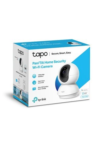 Tp-Link Tapo C200 1 Kameralı 360 Derece Dönen Gece Görüşlü IP İç Mekan Kablosuz Güvenlik Kamerası