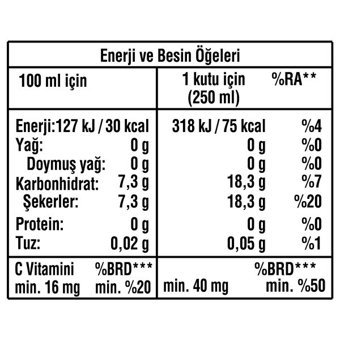 Fanta Portakallı Kutu Gazoz 6 Adet 250 ml