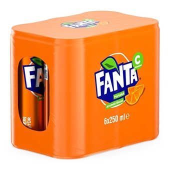 Fanta Portakallı Kutu Gazoz 6 Adet 250 ml
