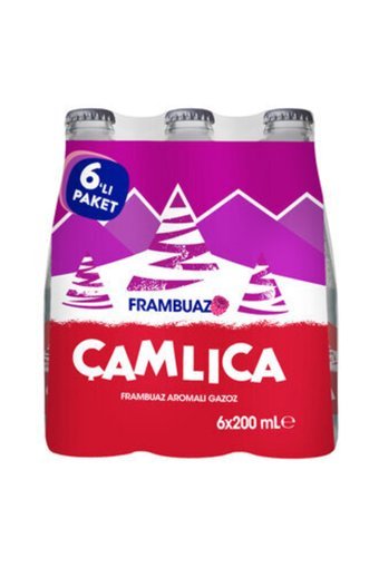 Çamlıca Frambuazlı Şişe Gazoz 6 Adet 200 ml