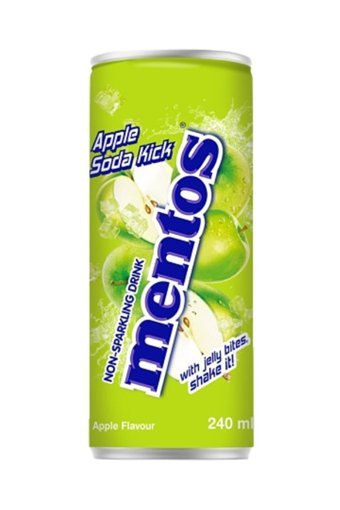 Mentos Elmalı Kutu Gazoz 240 ml