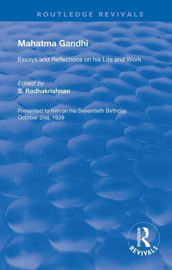 Mahatma Gandhi ( Revivals) Routledge