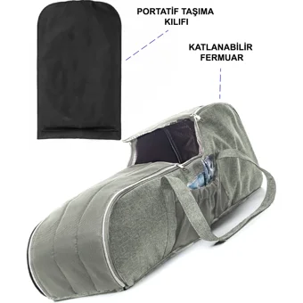Tangmoda 12 kg Kapasiteli Taşıma Askılı Puset Gri