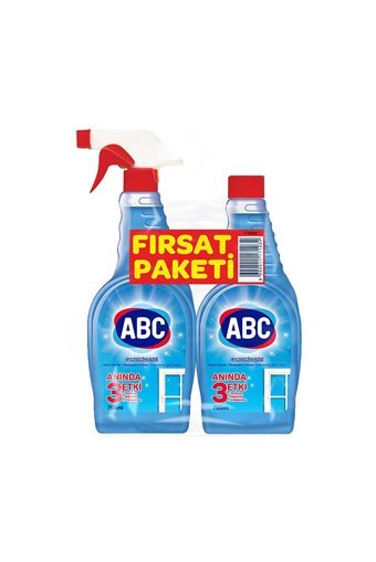 Abc Cam Temizleyici Sprey 2x750 ml