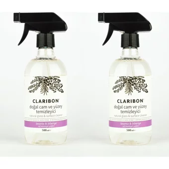 Claribon Lavanta Biberiye Kokulu Cam Temizleyici Sprey 2x500 ml