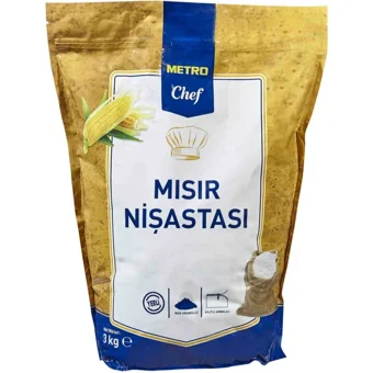 Metro Chef Mısır Nişastası 3 kg