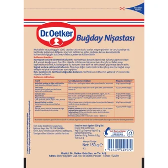 Dr. Oetker Buğday Nişastası 150 gr