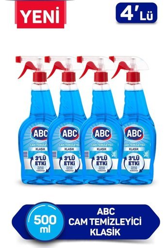 Abc Cam Temizleyici Sprey 4x500 ml