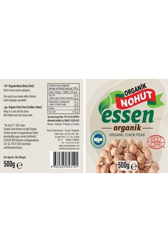 Essen Organik Organik Kuru Nohut 500 gr