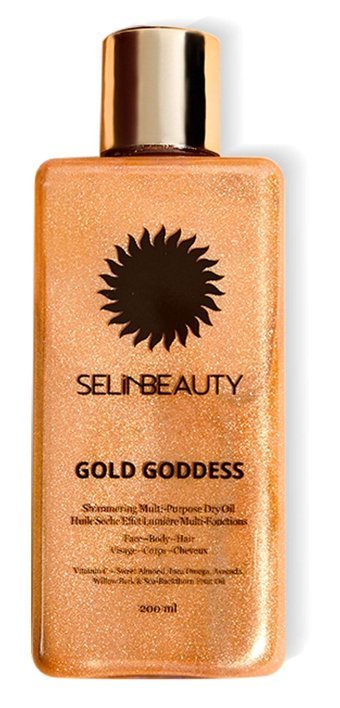 Selin Beauty Gold Goddess Aloe Veralı Nemlendiricili Işıltılı Güneş Sonrası Krem 200 ml