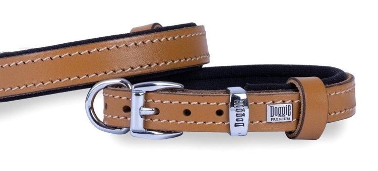 Doggie El Yapımı Ayarlanabilir Boyun Köpek Tasması Kahverengi