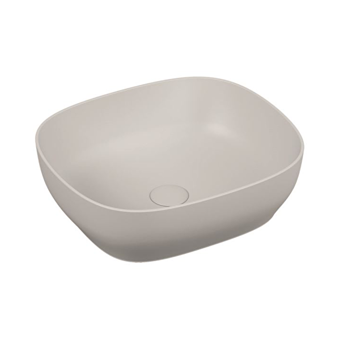 Vitra Outline 5994B403-0016 Klasik Tekli 48 cm Seramik Tezgah Üstü Oval Lavabo Beyaz