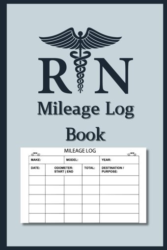 Nurse Mileage Log Book Moon, Red Independently Publıshed