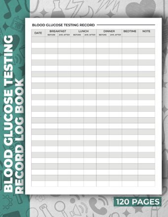 Blood Glucose Testing Record Log Book Zaggoudi, Ahmed Independently Publıshed